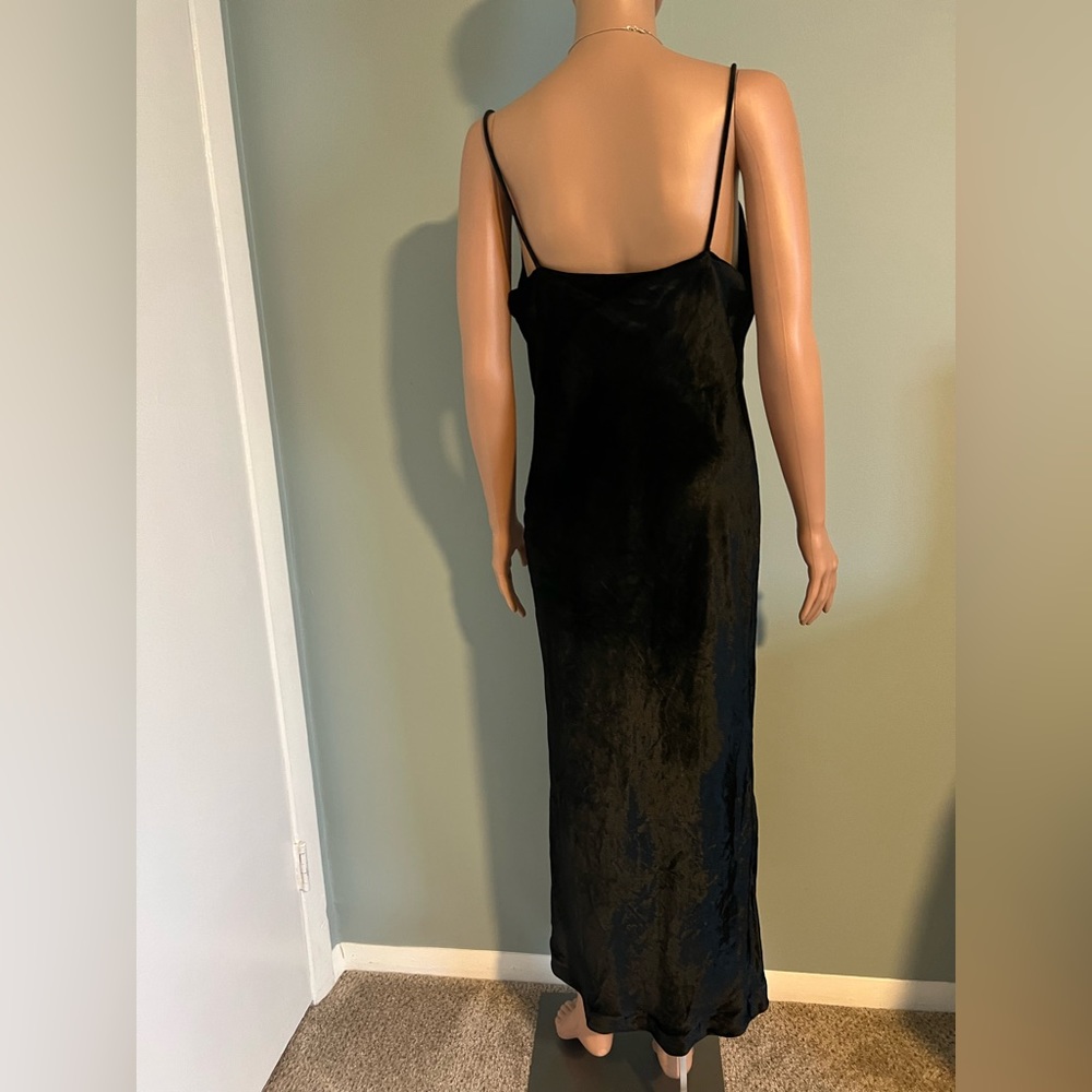 Rebecca Vallance Womens Velvet Midi Dress, Black, 8 - Picture 4 of 14